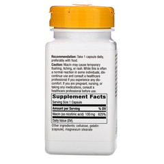 Nature's Way, Niacin, Vitamin B3, 100 mg, 100 Capsules