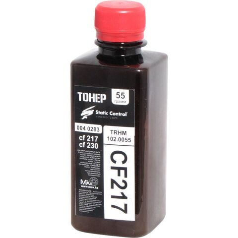 Тонер черный Static Control©  TRHM102.55g (orig CF217A/CF230A) упаковка 55г, расфасовано в MakTorg.kz - купить в компании MAKtorg