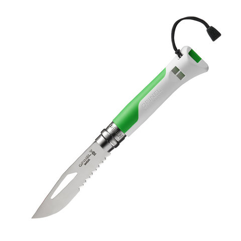 Складной туристический нож Opinel №8 Fluo Green, нержавеющая сталь, зеленый
