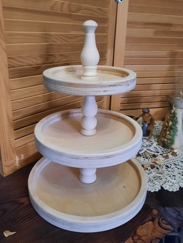 Этажерка 3-х ярусная большая 35*35*8см
