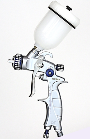Мини-краскопульт MJ-11 дюза 0,8мм/1,0мм/1,2мм бачок 125мл Исистем Ispray