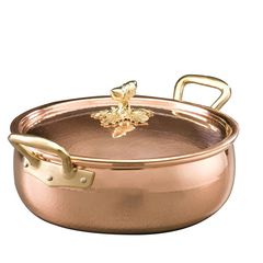Сотейник с крышкой 28см (6,0л), крышка с бронзовой декорированной ручкой, RUFFONI Historia decor арт. 3103-28B Ruffoni