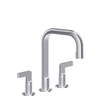 Gessi Inciso 58013#149 Смеситель для раковины на 3 отверстия с донным клапаном, излив 160мм, h=240мм Цвет: finox
