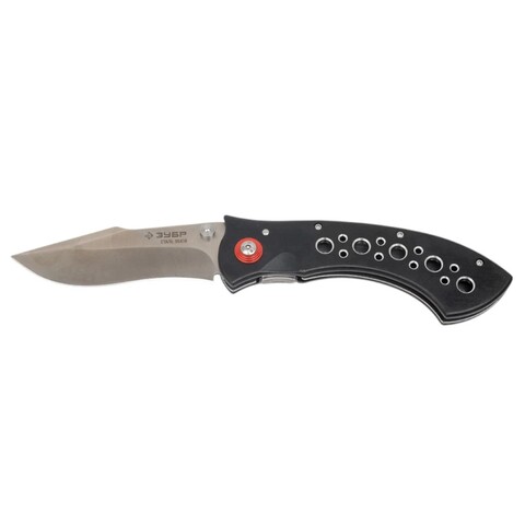 ЗУБР Ратник, 230 мм, лезвие 100 мм, металлическая рукоятка, складной нож (47715)