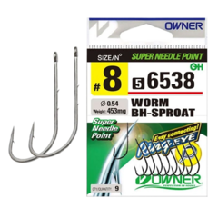 56538 № 4 Крючки OWNER WORM BH-SPROAT / продажа от 5 уп.