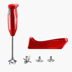 Блендер погружной Bamix Cordless PRO 1132.103 Red