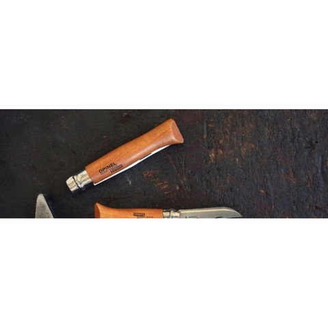 Нож Opinel №9, углеродистая сталь, рукоять из дерева бука, блистер