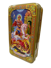 Шкатулка подарочная "Георгий Победоносец" 100 г.
