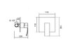 Creavit 602350/602351/602352 Смеситель на унитаз с подводкой встраиваемый, цвет: хром