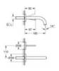 GROHE Atrio 19287DC3 Смеситель для раковины встраиваемый