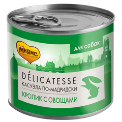 Мнямс консервы паштет из кролика с овощами для собак всех пород 