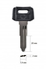 Заготовка автомобильного ключа 13684 YAMA-23DP | YA23P32 | YH29P
