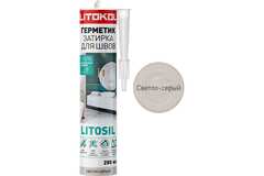 Герметик-затирка LITOKOL litosil высокоэластичный, силиконовый 280 мл