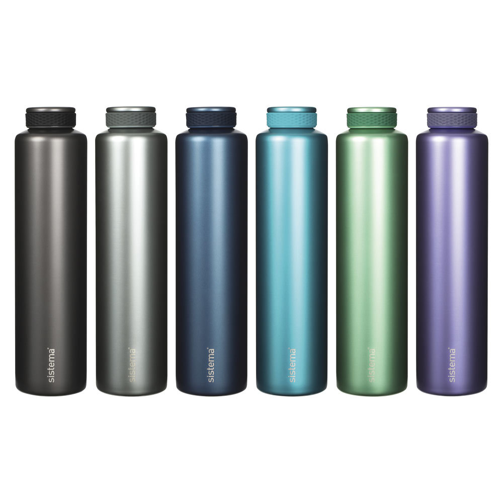Термобутылка Sistema "Hydrate" 600 мл, цвет Светло-серый