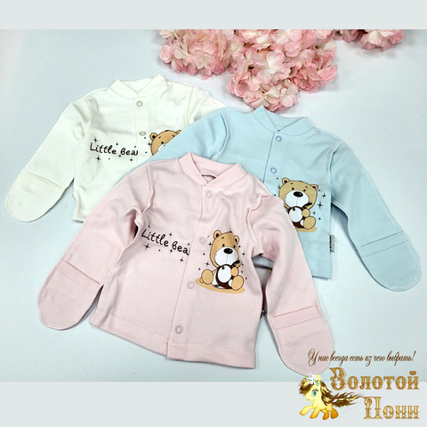 Кофточка царапки/интерлок (56-62) 230901-G1569
