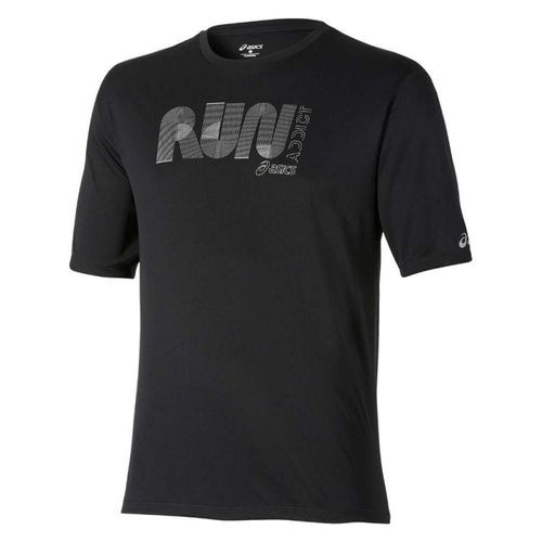 Беговая футболка мужская Asics Graphic SS черная