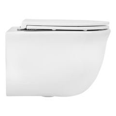 SET AQUATEK ЕВРОПА New-070 4в1 (рама + крепление + кнопка + унитаз + тонкое сиденье с механизмом soft close)