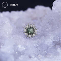 Phoebus Moss Agate & Crystal