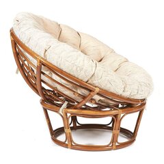 Кресло Папасан ( PAPASAN 23/01 W) /с подушкой и ремешками/ Pecan (орех)