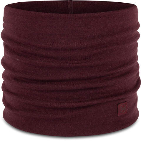 Картинка шарф-труба Buff Wool heavyweight Solid Garnet - 1