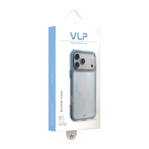 Чехол VLP Bubble Case iPhone 18 Pro Max голубой