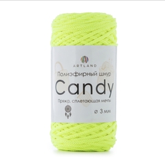 Полиэфирный шнур Candy 3 мм, 200 гр, 100м, нетрезвый лимон