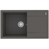 Lemark Imandra 9910035 Кухонная мойка 840 врезная прямоугольная с крылом из кварцгранита цвет: Серый шёлк