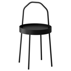 Приставной столик IKEA BURVIK (БУРВИК), Черный, 38 см