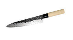 Фото Нож Поварской Tojiro Hammered Finish, F-1114, сталь VG-10, чёрный, в картонной коробке
