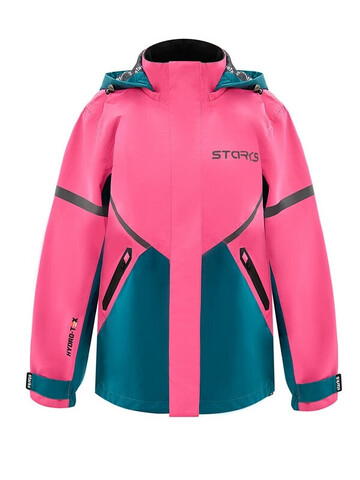 Дождевая куртка (жен.) Starks Dry Rain HT Фуксия/изумруд - L