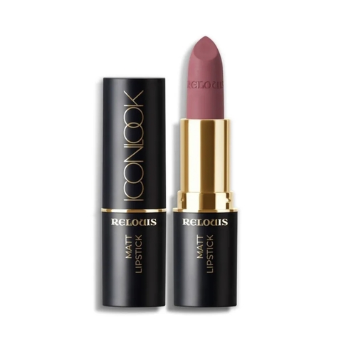 Помада губная матовая ICON LOOK тон:05 карамельный нюд Relouis