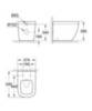 GROHE Euro 3933900H Чаша унитаза приставного под скрытый бачок