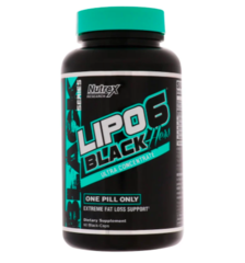 Nutrex Research, LIPO-6 Black комплекс для похудения для женщин, 60 черных капсул