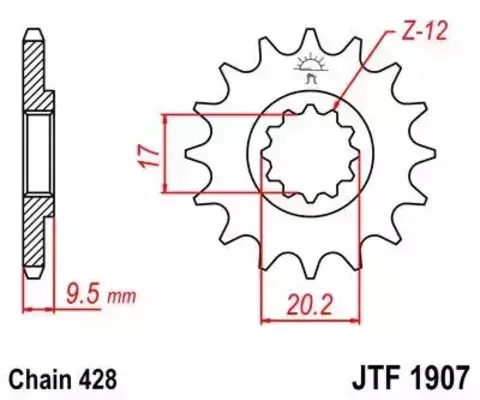 Звезда ведущая JTF1907 13