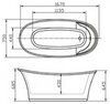 BelBagno BB302 Отдельностоящая акриловая ванна, 167x75, цвет: белый