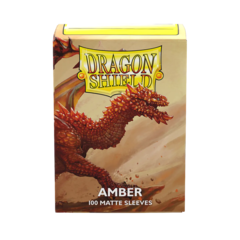 Dragon Shield - Янтарные матовые протекторы 100 штук