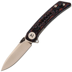 Фото Складной нож Dr.Tech D3610MR, сталь 14C28N, рукоять микарта, Pattern Red