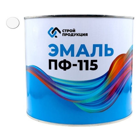 Краска эмаль ПФ-115 БЕЛАЯ (банка 2,5 кг, 1.79л.) ГОСТ