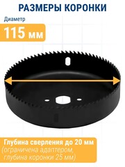 Коронка HCS по дереву/гипсокартону ПРАКТИКА 