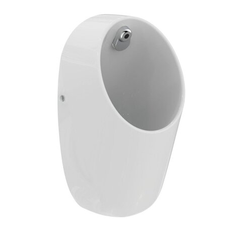 Ideal Standard i.life E266301 Писсуар с электронным смывом, нижняя подводка, работа от сети (трансформатор в комплекте, 100?240V~ 50?60Hz), с крепежами и фитингами в комплекте