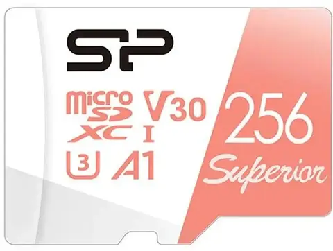 Карта памяти Silicon Power Superior microSDXC SP256GBSTXDV3V20 256GB A1, V30, UHS-I Class 3 (U3), Cl