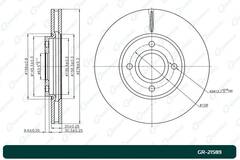 Диск тормозной G-brake  GR-21589