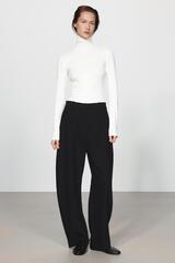 ZARA БРЮКИ BALLOON ZW COLLECTION, ЧЕРНЫЙ