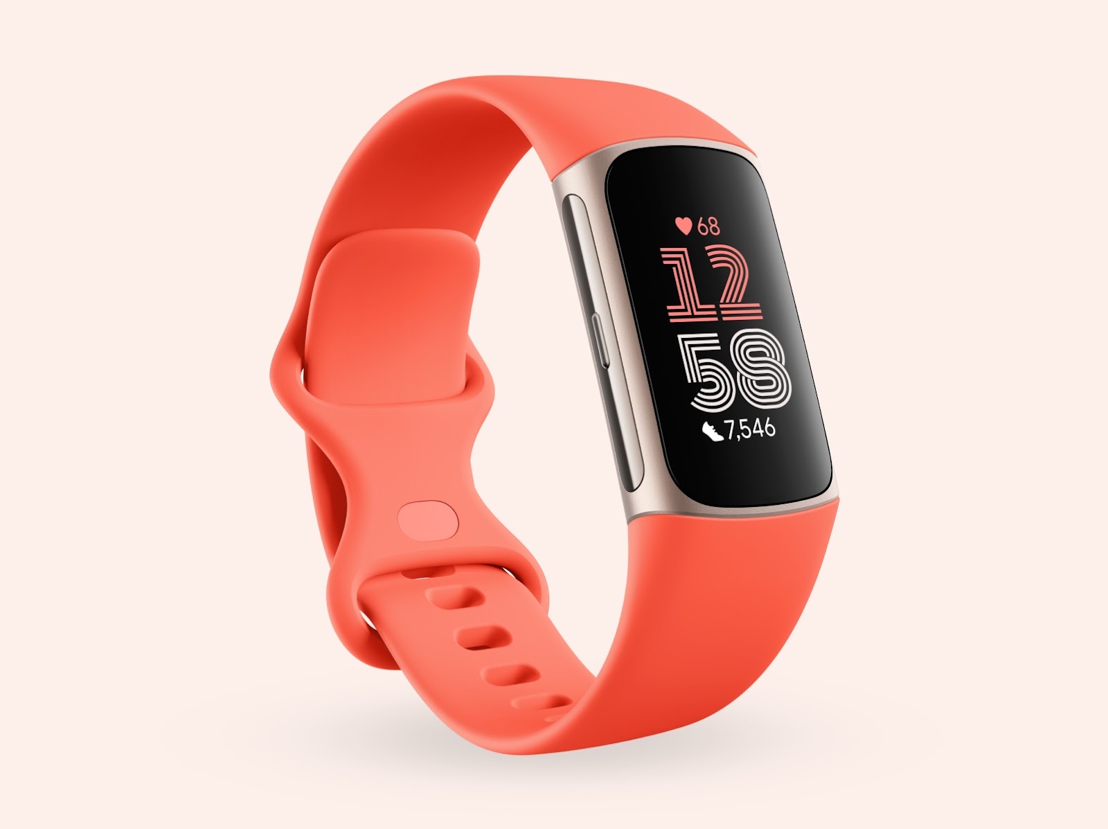 Fitbit Charge 6 Coral / Champagne Gold