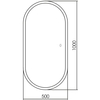 Abber Kontur AG6303S-1.0 Зеркало с подсветкой, сенсорный выключатель, диммер, цвет: белый