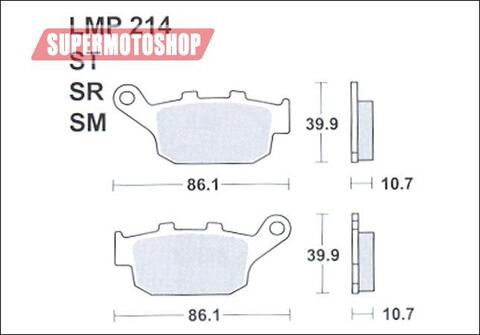 Тормозные колодки премиум класса AP RACING (BREMBO) AP-LMP214 SR