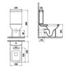 Creavit LR410-00SI00E-0000 Бачок, цвет: черный (глянцевый)
