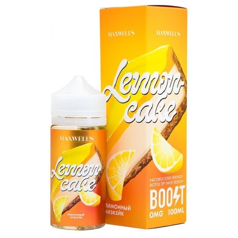 Жидкость MAXWELLS 0% 100 ml Lemon Cake - Лимонный Чизкейк