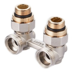 Узел нижнего подключения Royal Thermo угловой ½"х¾"EK