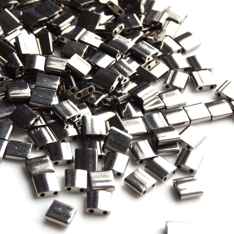 TL-0190 Бисер Миюки тила Никель /Miyuki Tila Nickel Plated